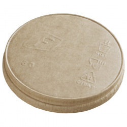 PLT-80-K1-0000 Paper lid without a sip hole d80 mm, kraft