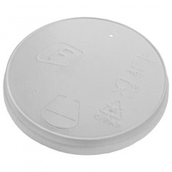 PLF-80-W2-0000 Paper reclosable sip thru lid d80 mm, white