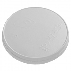 PLT-80-W2-0000 Paper lid without a sip hole d80 mm, white
