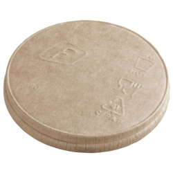 PLT-90-K1-0000 Paper lid without a sip hole d90 mm, kraft