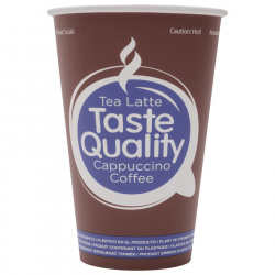 HB80-360-100559 Disposable vending paper cup "Taste Quality" 12 oz (300 ml)